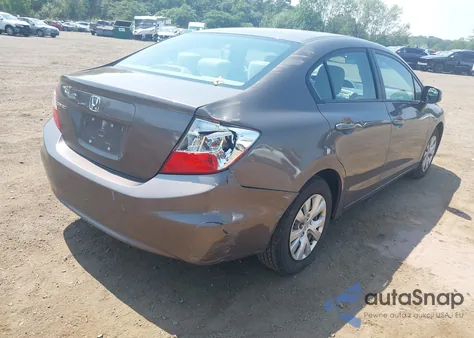2012 Honda Civic Lx из США, поврежденный, VIN 2HGFB2F52CH503629
